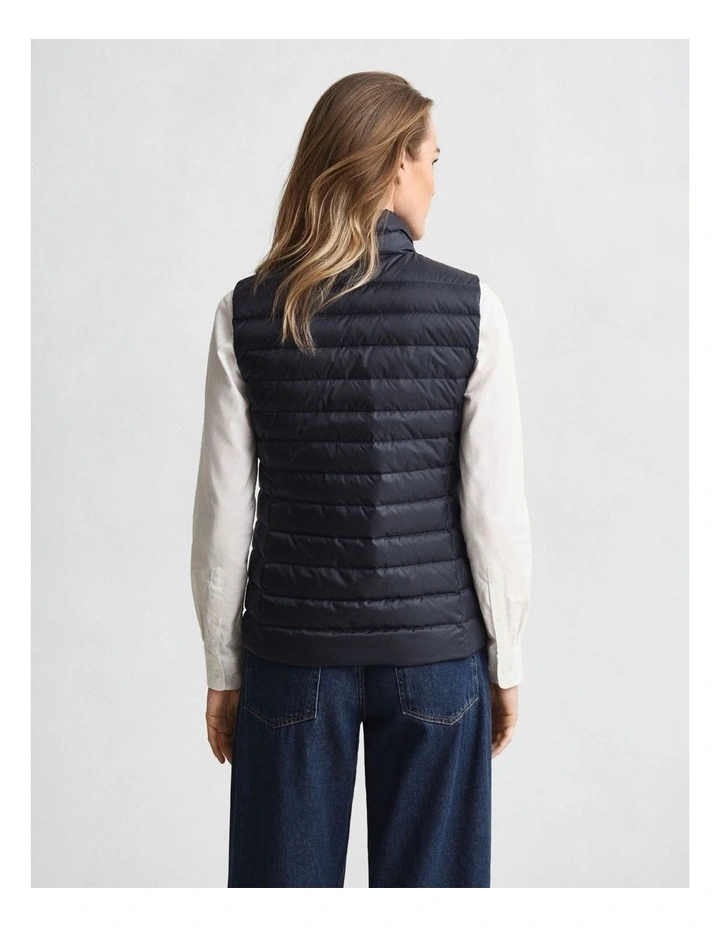 Light Down Vest in Evening Blue image 2