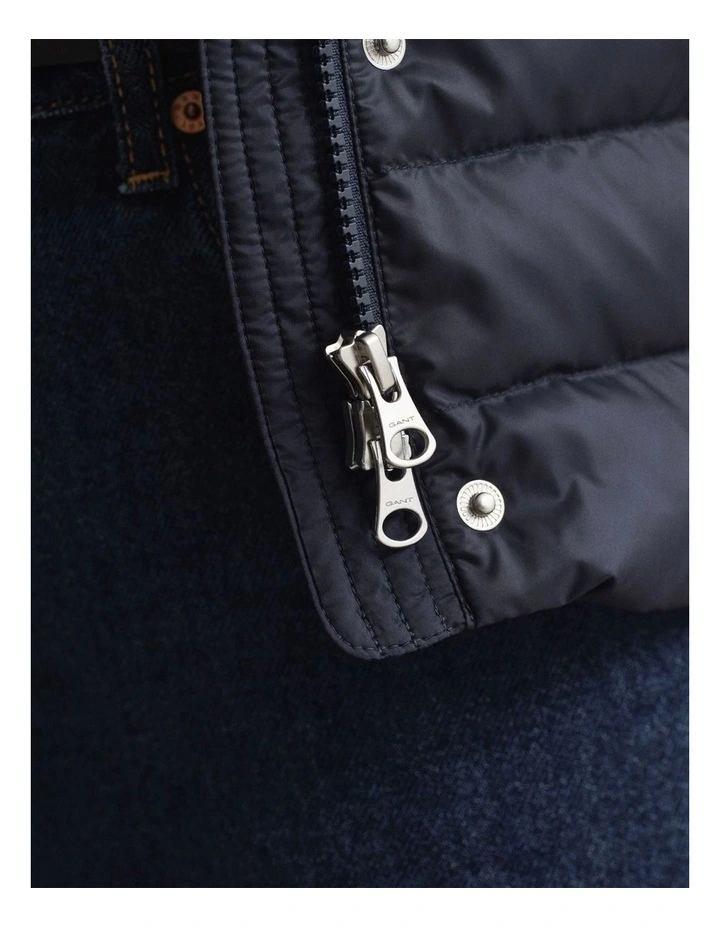 Light Down Vest in Evening Blue image 5