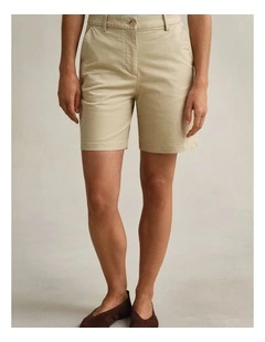 Chino Shorts in Oat Beige