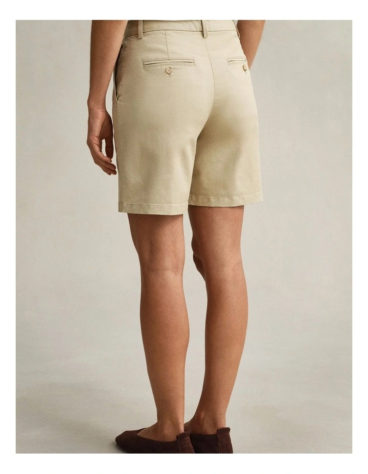 Chino Shorts in Oat Beige image 2