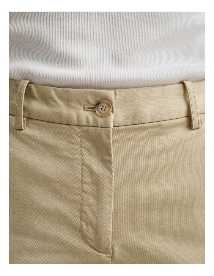Chino Shorts in Oat Beige image 3