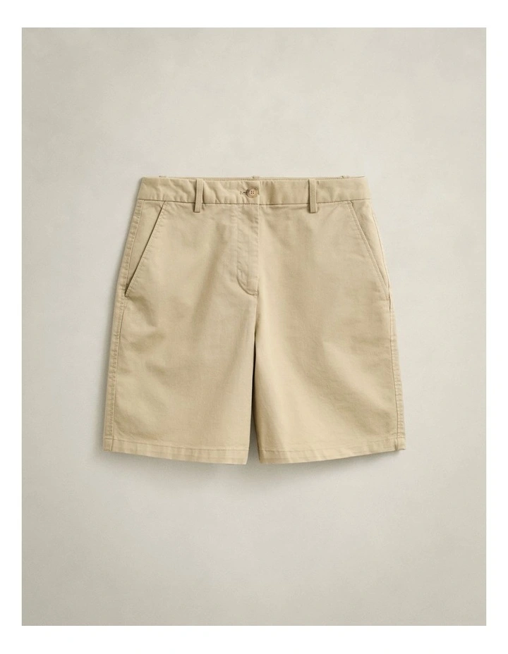 Chino Shorts in Oat Beige image 6