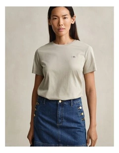 Shield T-Shirt in Country Beige