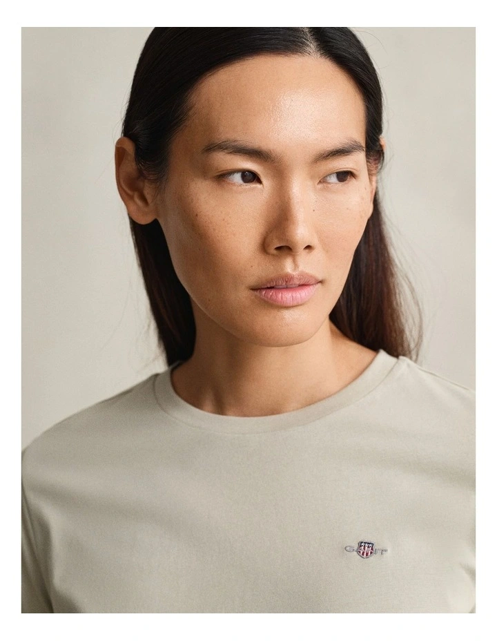 Shield T-Shirt in Country Beige image 3