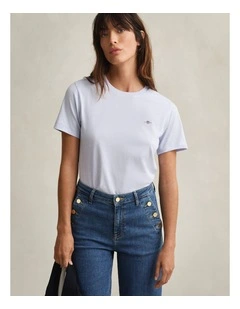 Shield T-Shirt in Light Blue