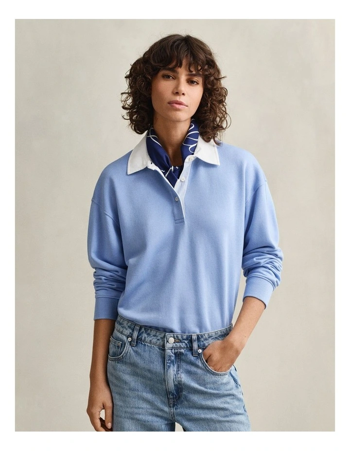 Rugger Sweatshirt in Palace Blue image 1
