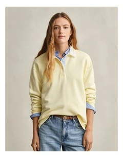 Rugger Sweatshirt in Vanilla Yellow