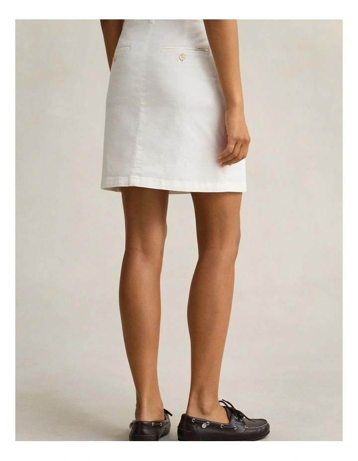 Chino Skirt in Eggshell image 2