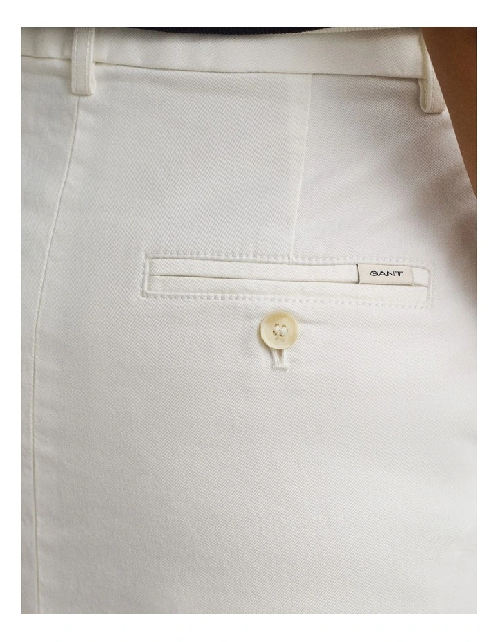 Chino Skirt in Eggshell image 4