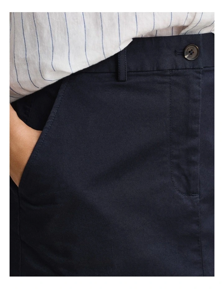 Chino Skirt in Evening Blue image 4