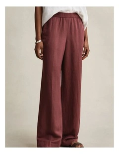 Linen Blend Pants in Fresh Soil