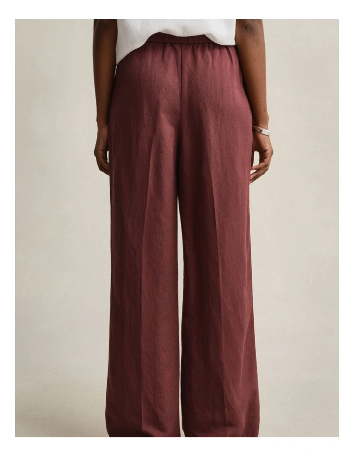Linen Blend Pants in Fresh Soil image 2