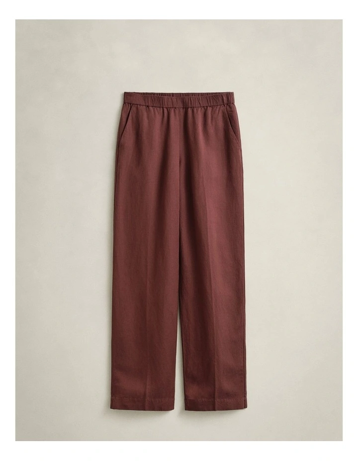 Linen Blend Pants in Fresh Soil image 5