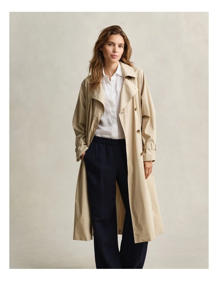 Linen Blend Pants in Evening Blue image 5