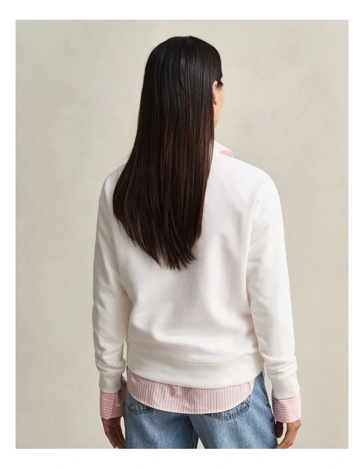Rope Graphic Sweatshirt in Eggshell image 2