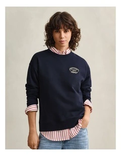 Rope Graphic Sweatshirt in Evening Blue