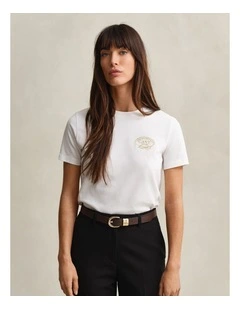 Rope Graphic T-Shirt in Eggshell