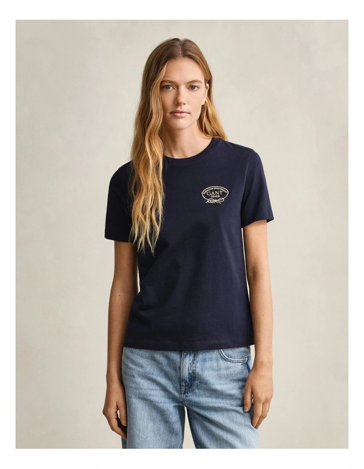 Rope Graphic T-Shirt in Evening Blue image 1