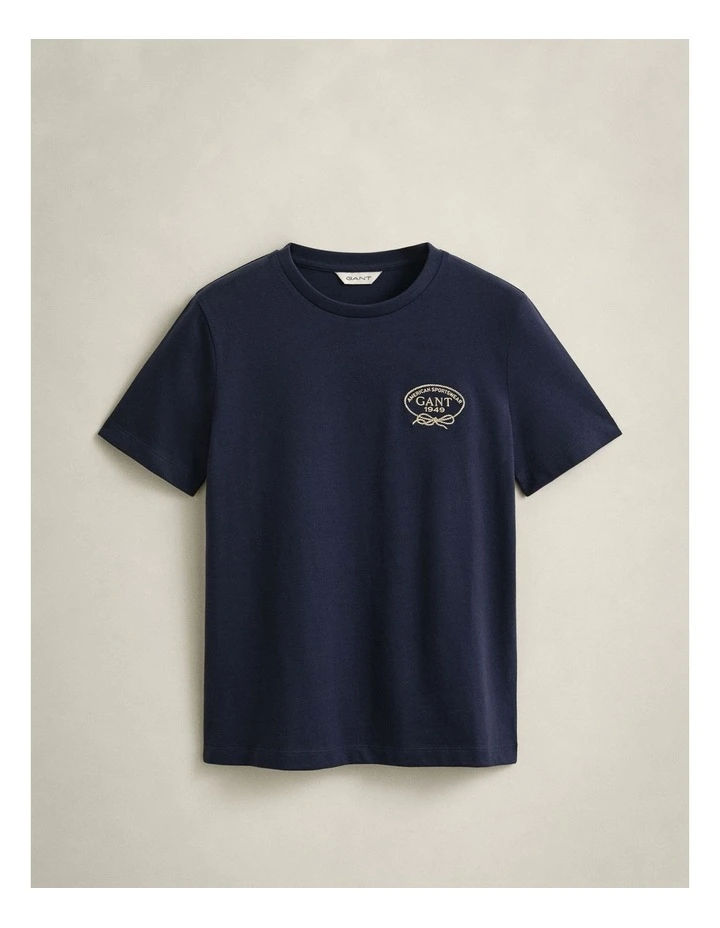 Rope Graphic T-Shirt in Evening Blue image 5