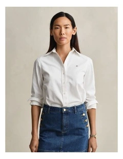 Denim Shirt in White