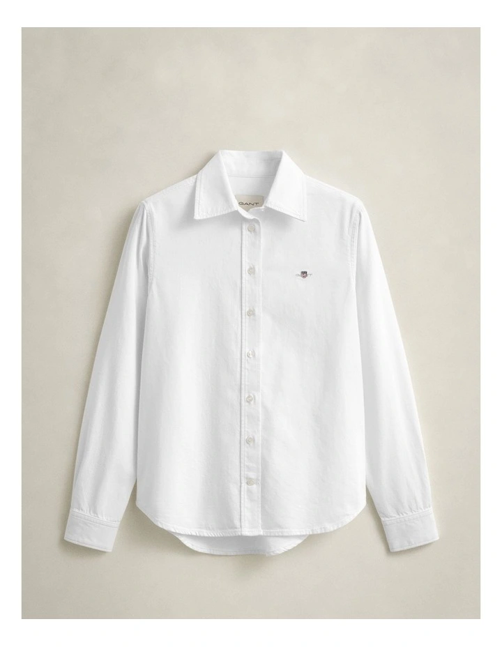 Denim Shirt in White image 5