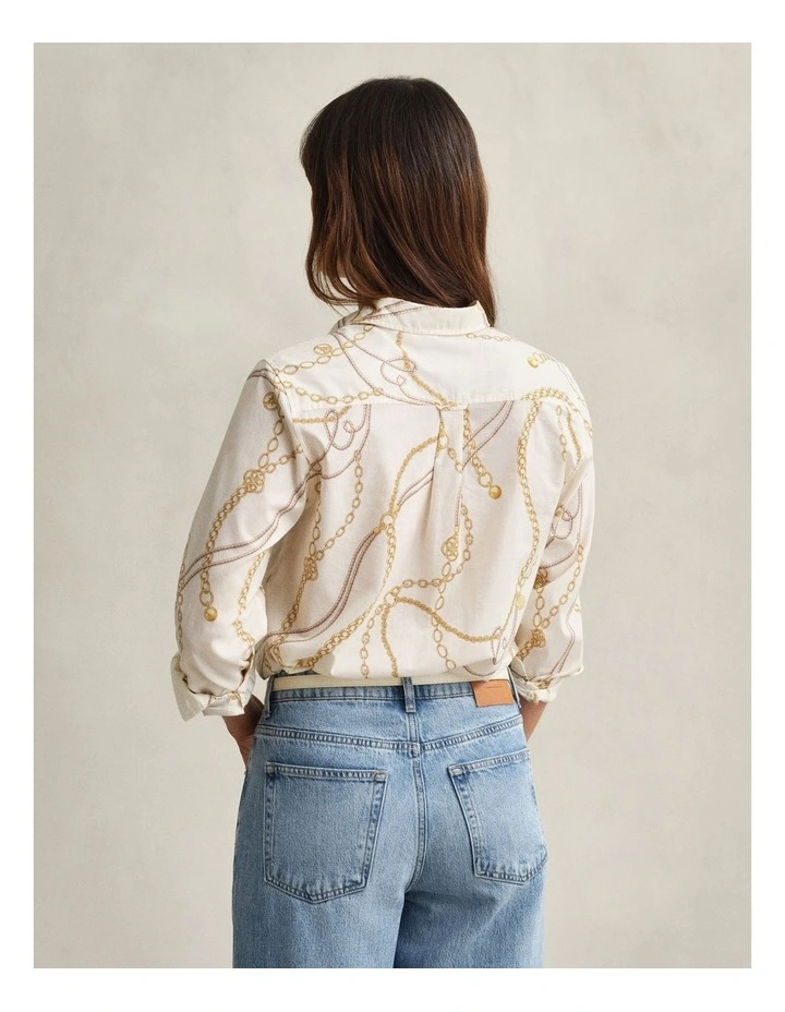 Cotton Voile Shirt in Eggshell image 2