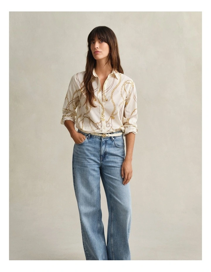 Cotton Voile Shirt in Eggshell image 5