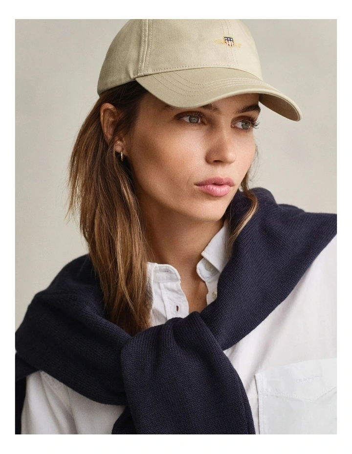 Shield Cotton Twill Cap in Country Beige image 1