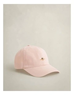 Shield Cotton Twill Cap in Apricot Pink