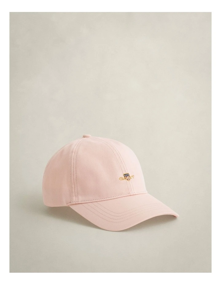Shield Cotton Twill Cap in Apricot Pink image 1