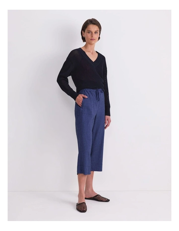 Rosa Crop Linen Pant image 3
