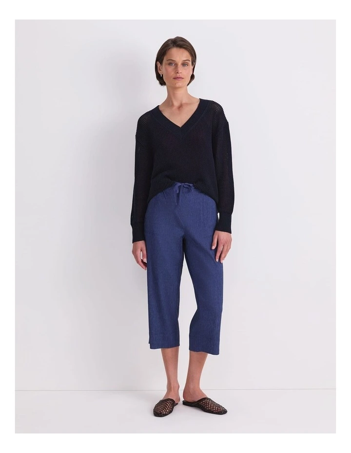 Rosa Crop Linen Pant image 4