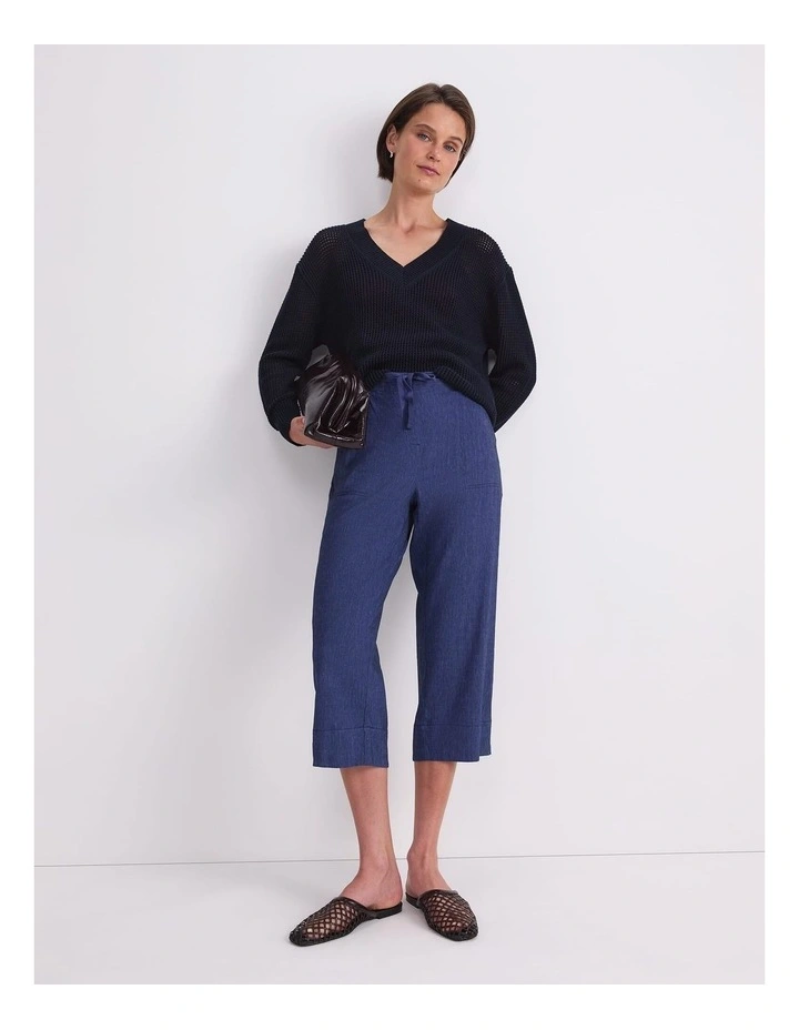 Rosa Crop Linen Pant image 5
