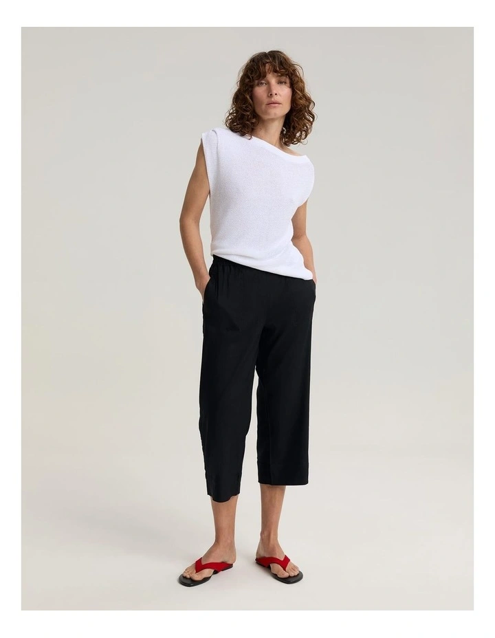Rosa Crop Linen Pant image 3