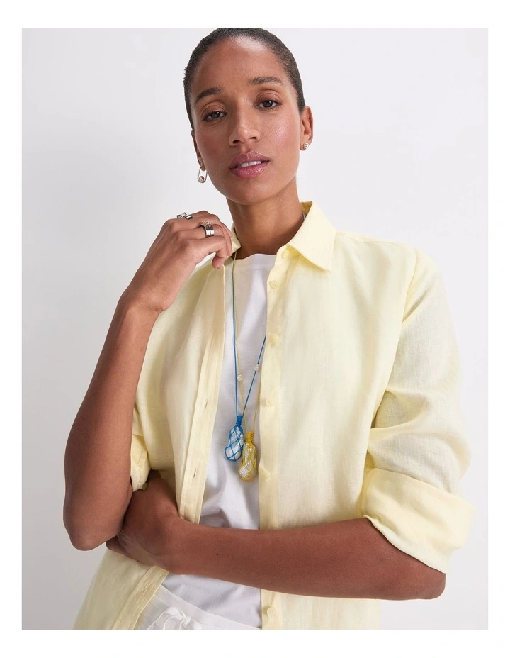 Dahlia Long Sleeve Linen Shirt image 5