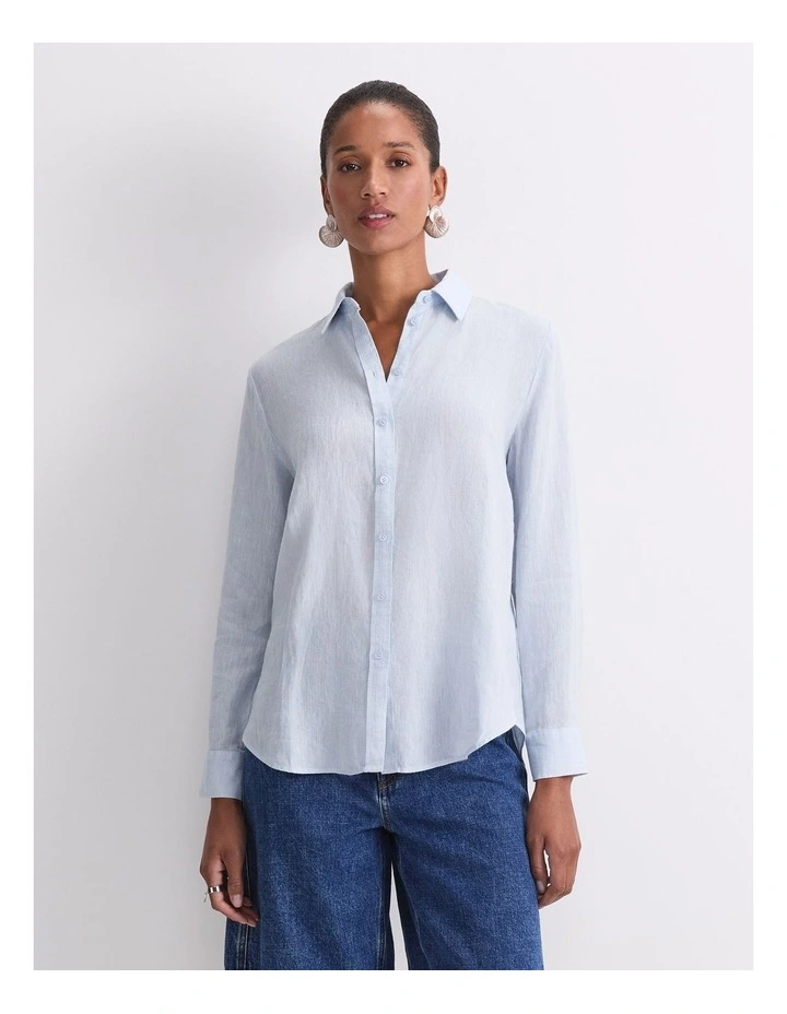 Dahlia Long Sleeve Linen Shirt image 1