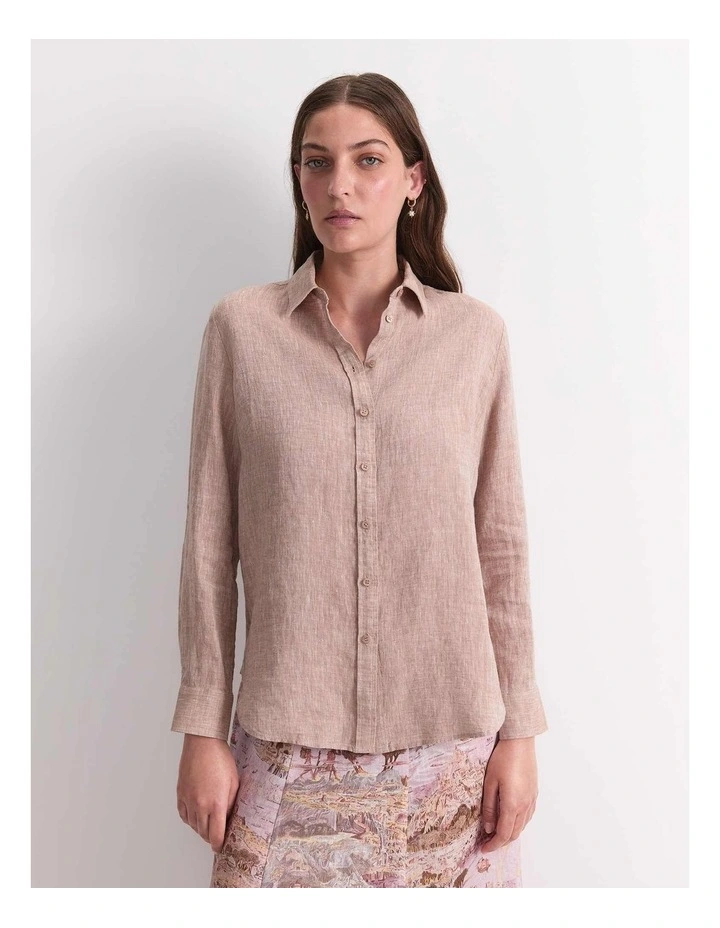 Dahlia Long Sleeve Linen Shirt image 1