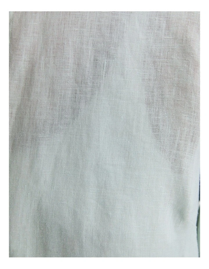 Dahlia Long Sleeve Linen Shirt in Green image 6