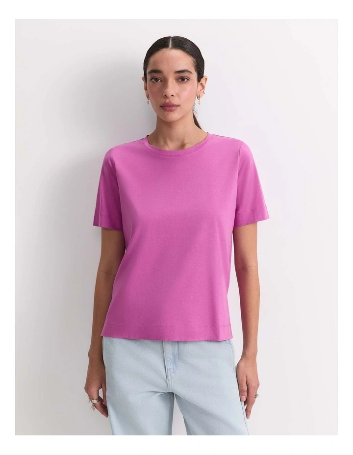 Mercerised Cotton Short Sleeve Tee image 1