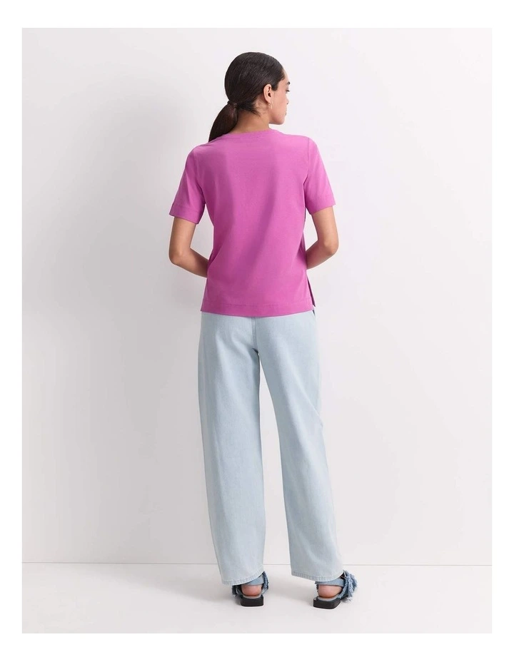 Mercerised Cotton Short Sleeve Tee image 2