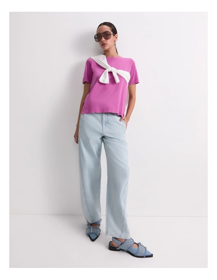 Mercerised Cotton Short Sleeve Tee image 3