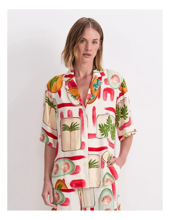 Bliss Short Sleeve Shirt in Multi image 1