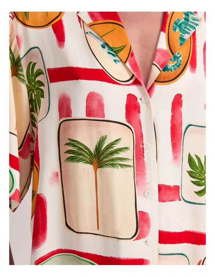 Bliss Short Sleeve Shirt in Multi image 4