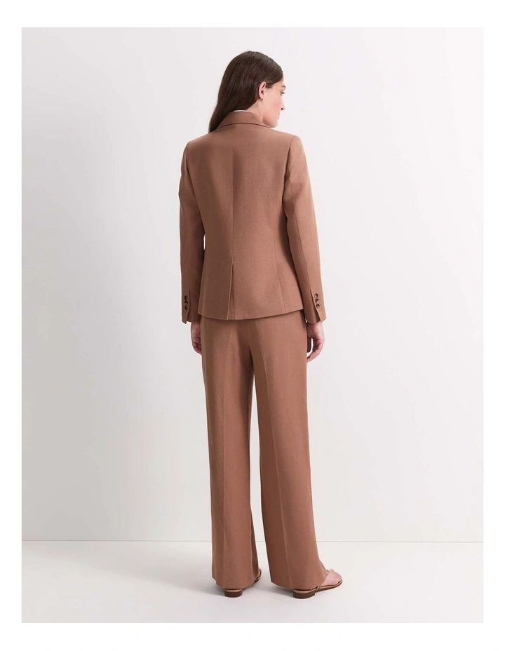 Valeria Fitted Blazer in Brown image 2