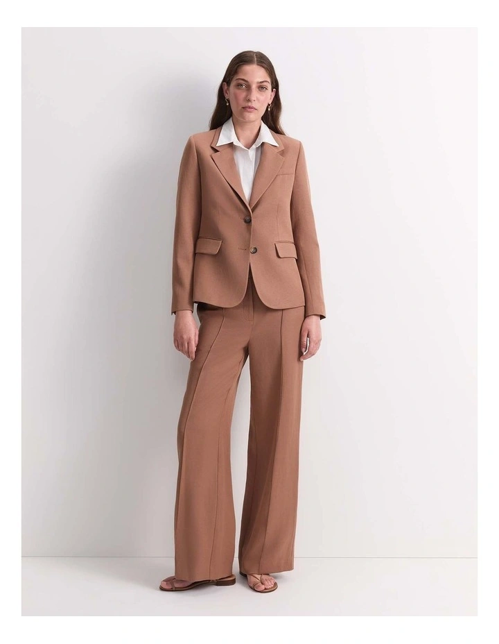 Valeria Fitted Blazer in Brown image 4