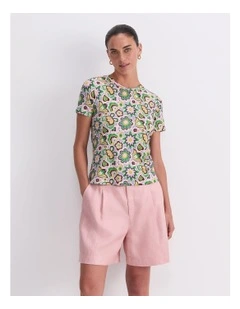 Peace Love Liberty Tee in Multi