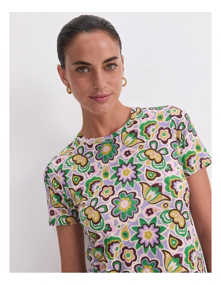 Peace Love Liberty Tee in Multi image 6