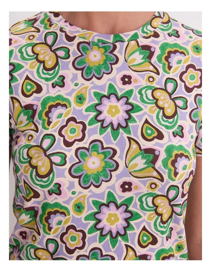 Peace Love Liberty Tee in Multi image 7