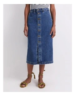 Allegra Denim Midi Skirt