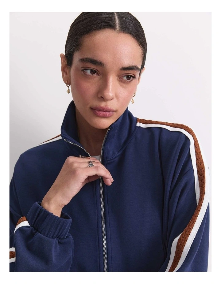 Kayla Track Jacket in Blue image 3